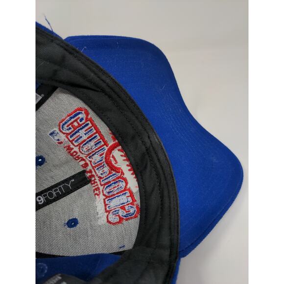 New Era 9Forty Strapback MLB 2016 World Series Champions Chicago Cubs Hat Blue - Picture 9 of 11